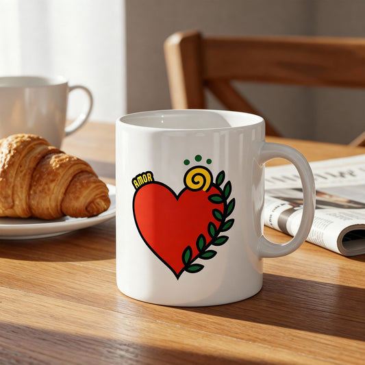 Mug céramique "Coração Amor"