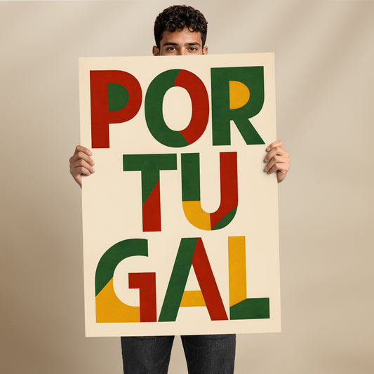 Poster “Portugal Typo Vintage”