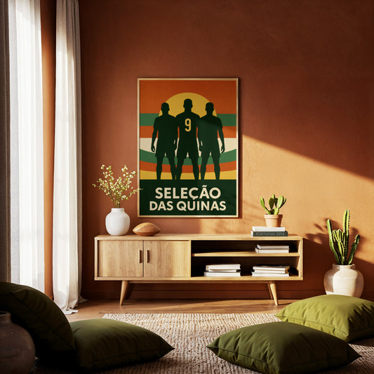 Poster Seleção das Quinas TifoArt - football Portugal