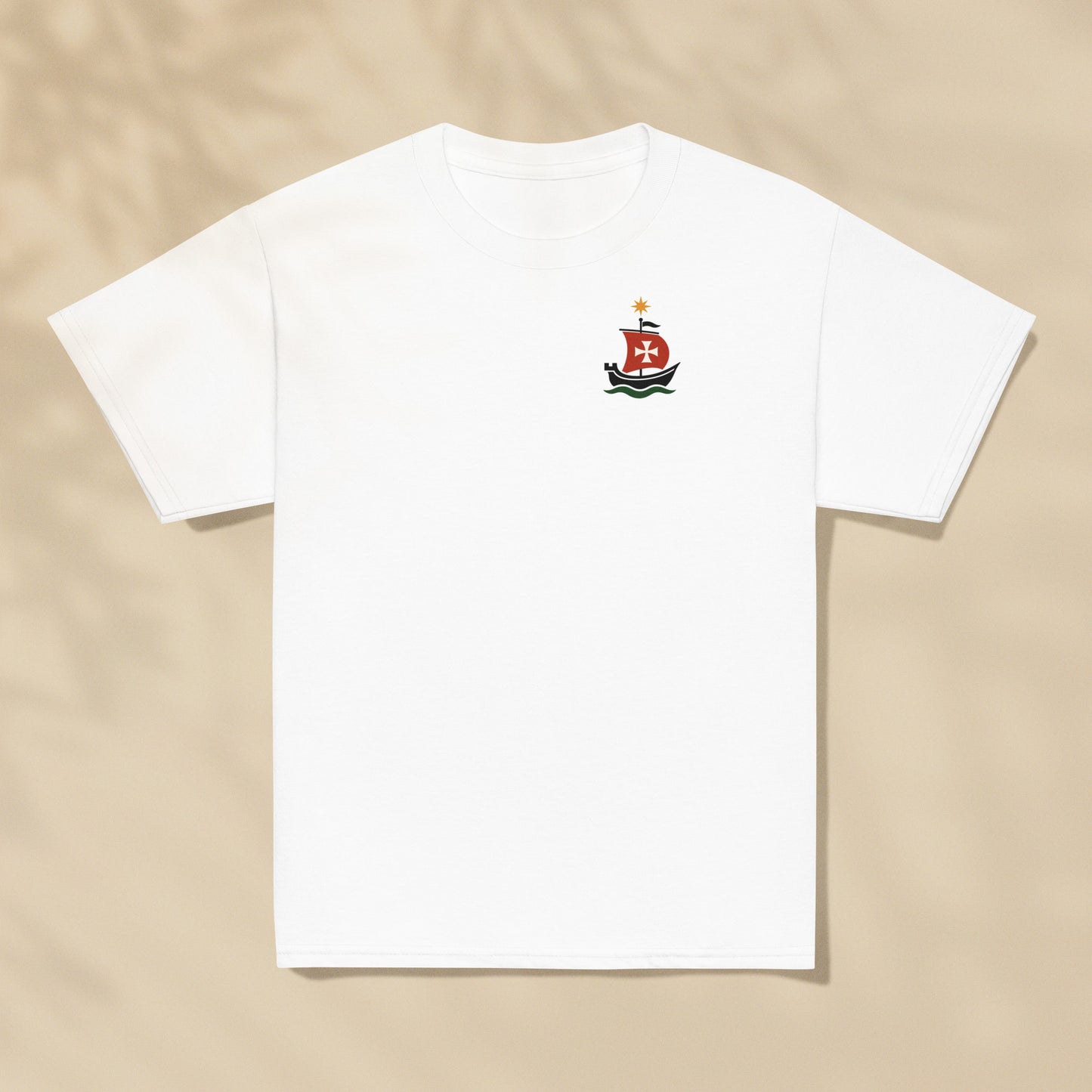 T-shirt enfant Caravelle Bateau Portugal imprimé sur la poitrine, série Aventures Maritimes TifoArt