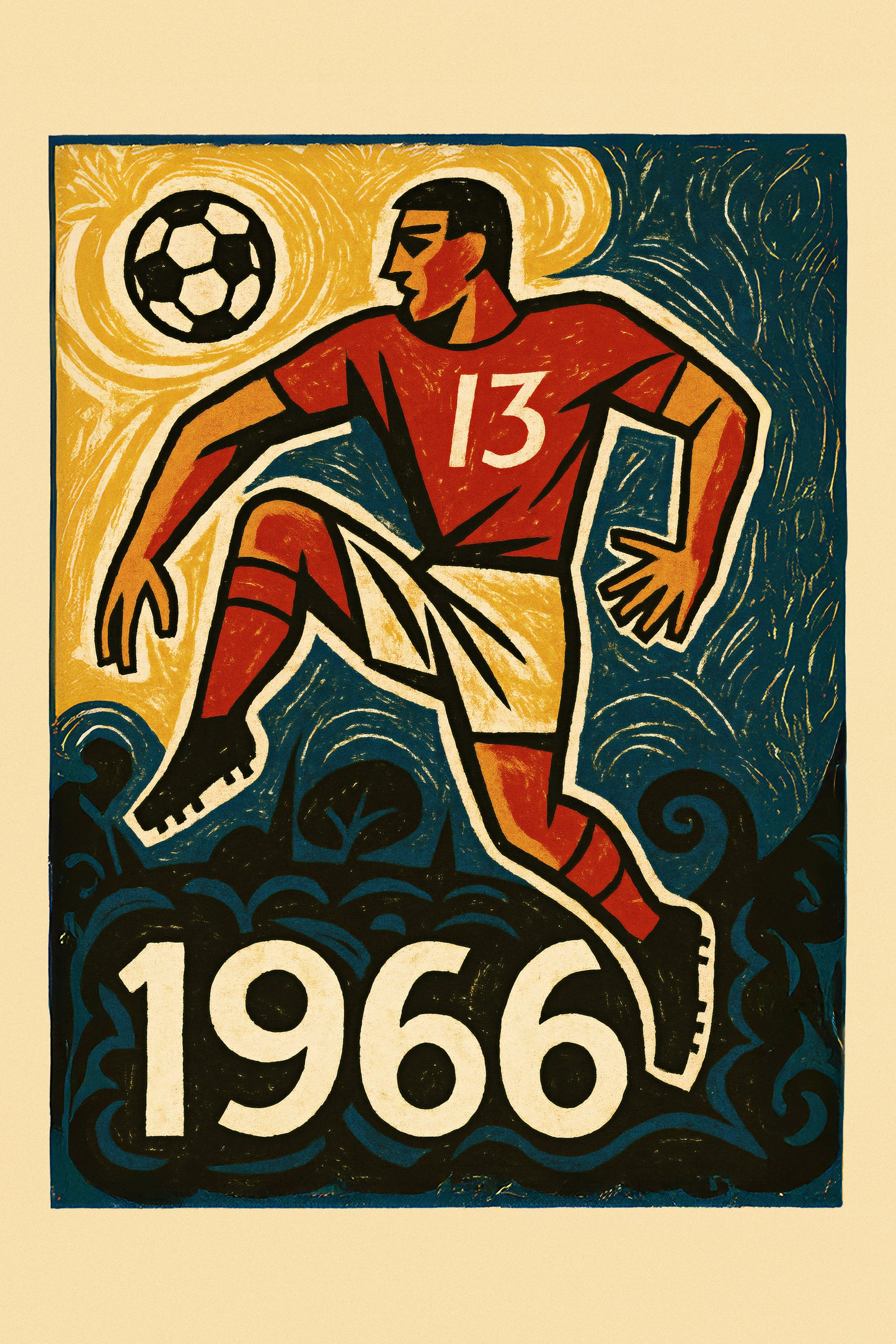 Poster “Eusébio 1966”