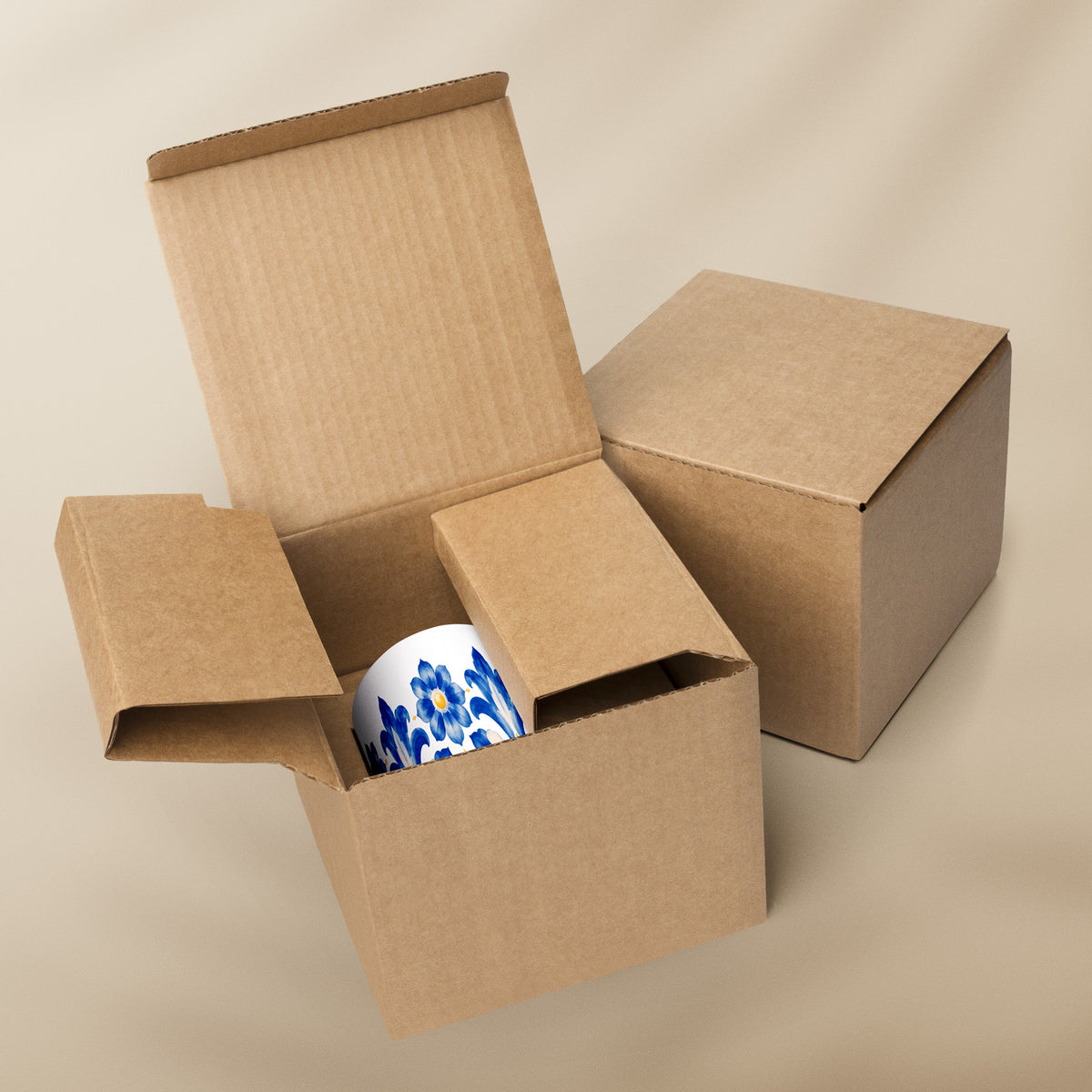 Carton d'emballage du mug Flor Azulejo TifoArt