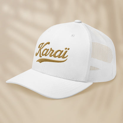 casquette trucker noire brodée karai style portugais tifoart