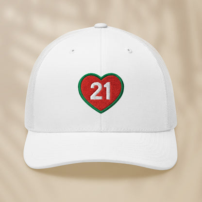 Casquette Trucker brodée “21”