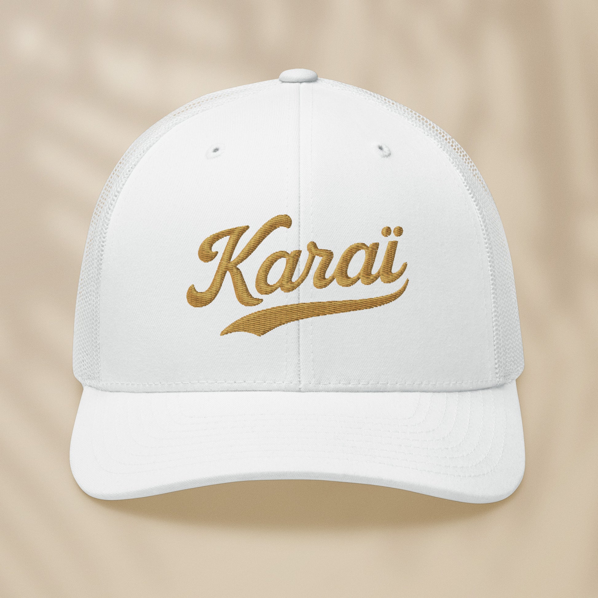 casquette trucker noire brodée karai style portugais tifoart