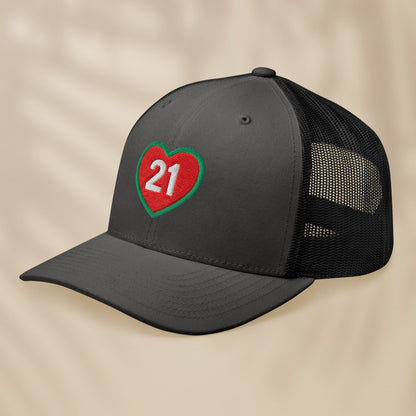 Casquette Trucker brodée “21”