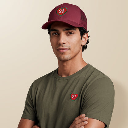 Casquette Trucker brodée “21”