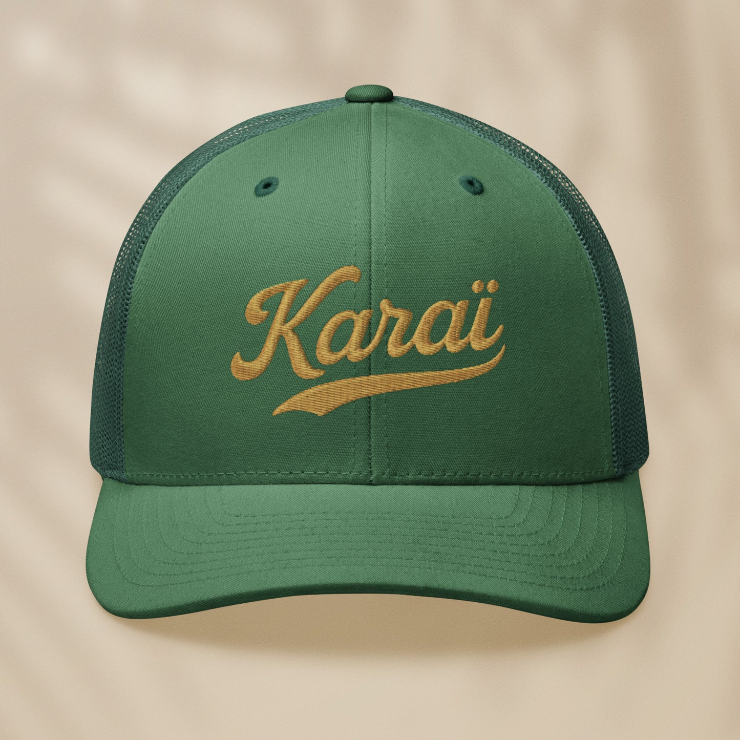 casquette trucker noire brodée karai style portugais tifoart