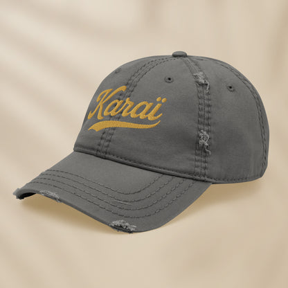 Casquette effet usé “Karai”