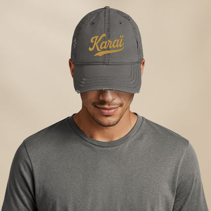 Casquette effet usé “Karai”
