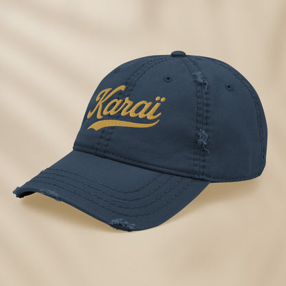 Casquette effet usé “Karai”