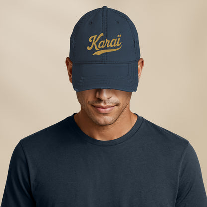 Casquette effet usé “Karai”