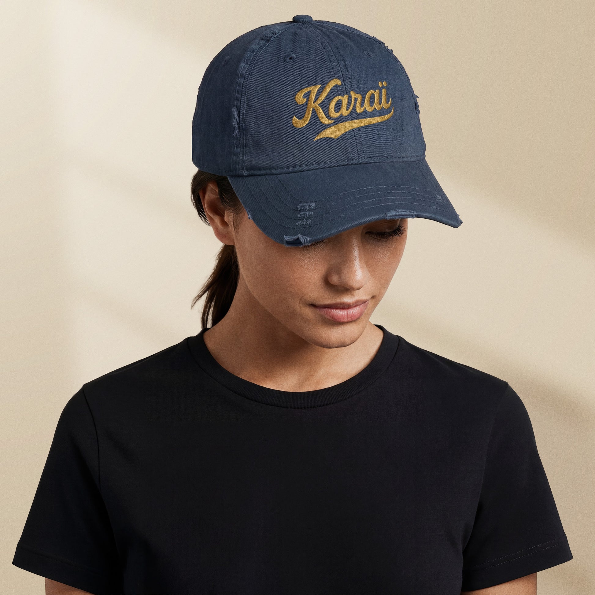 Casquette effet usé Karaï TifoArt - broderie Portugal