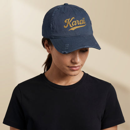 Casquette effet usé Karaï TifoArt - broderie Portugal