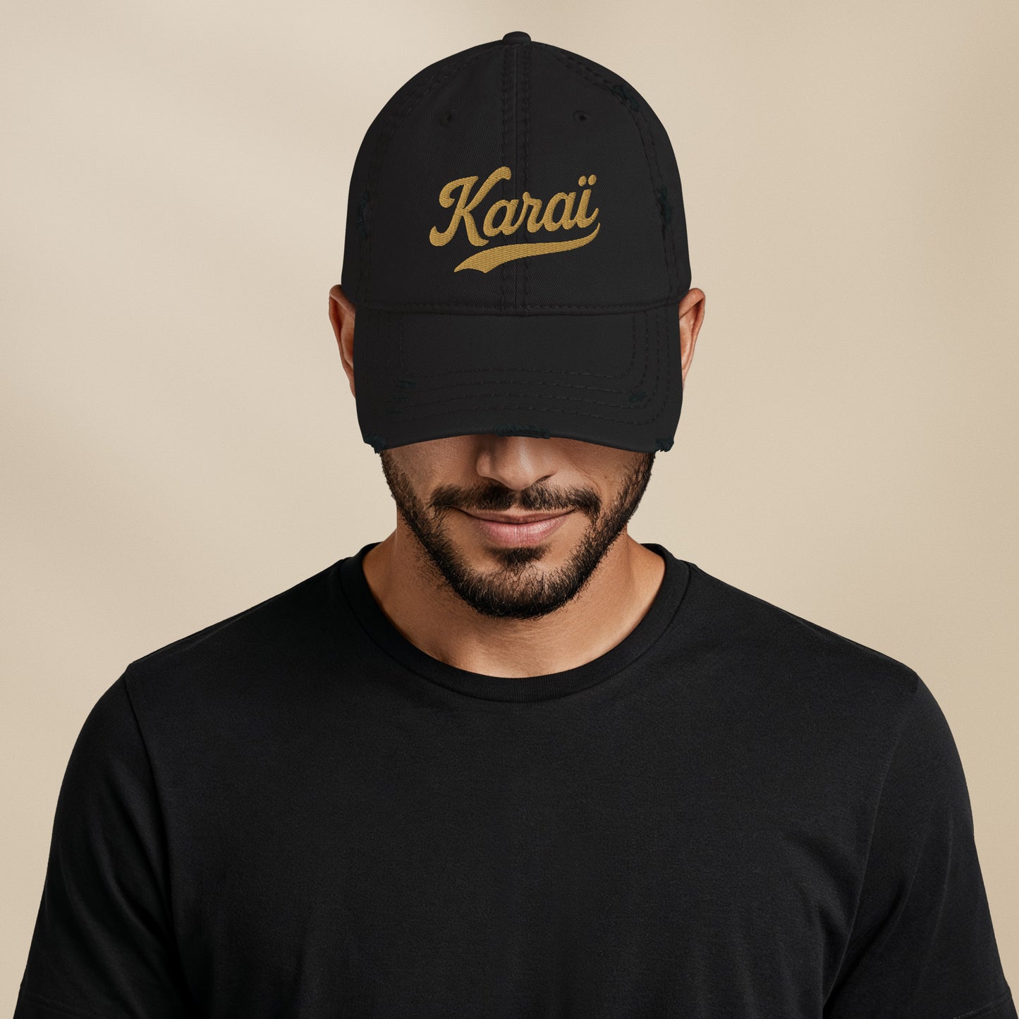 Casquette effet usé “Karai”