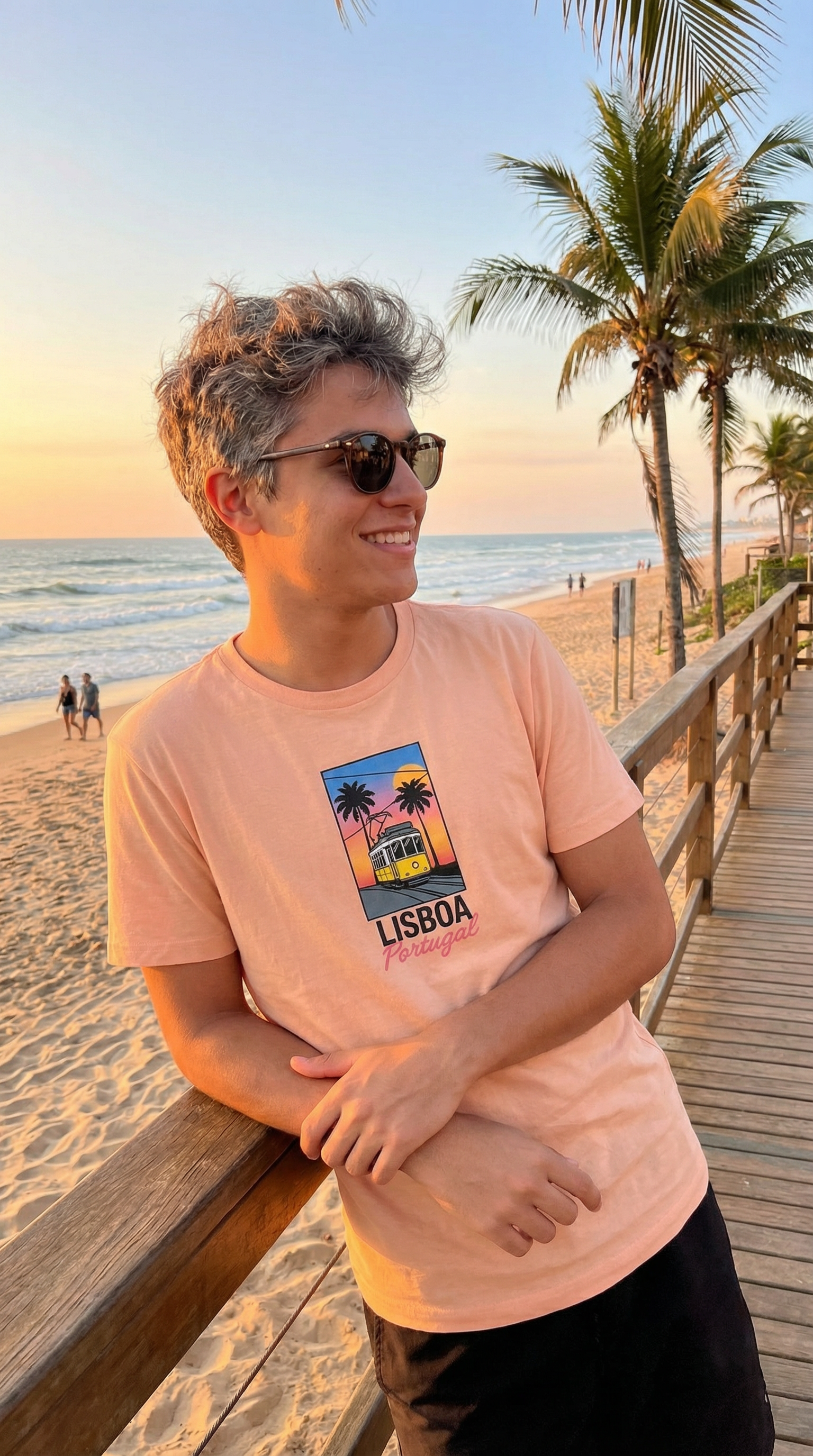 T-shirt Lisboa Portugal TifoArt - coton bio Lisbonne