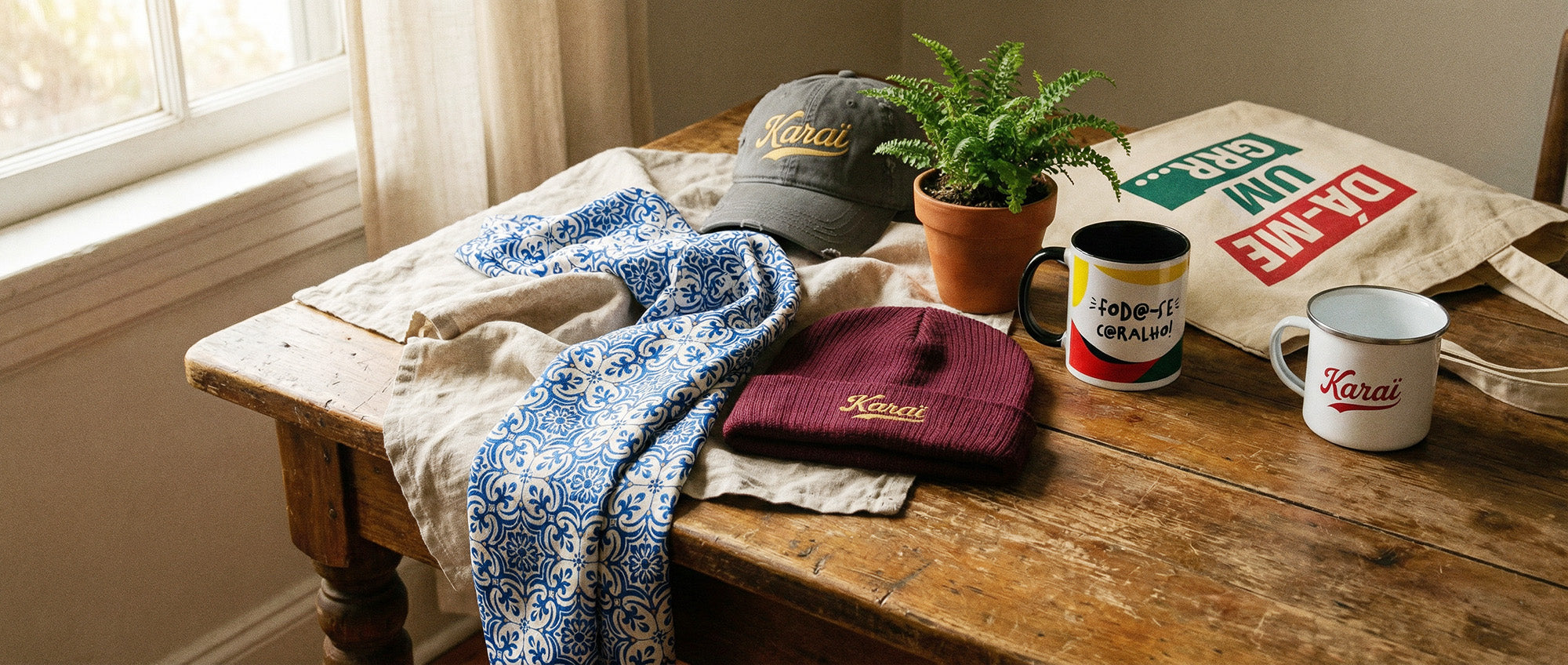 Accessoires Portugal TifoArt, mugs casquettes bandanas bonnets culture portugaise