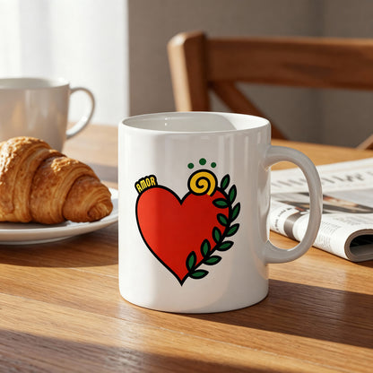 Mug céramique "Coração Amor"