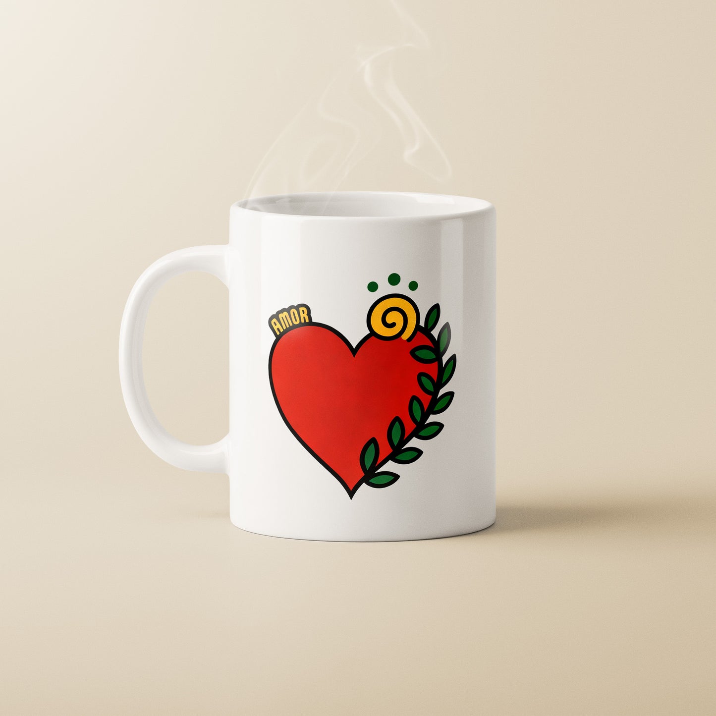 Mug céramique "Coração Amor"