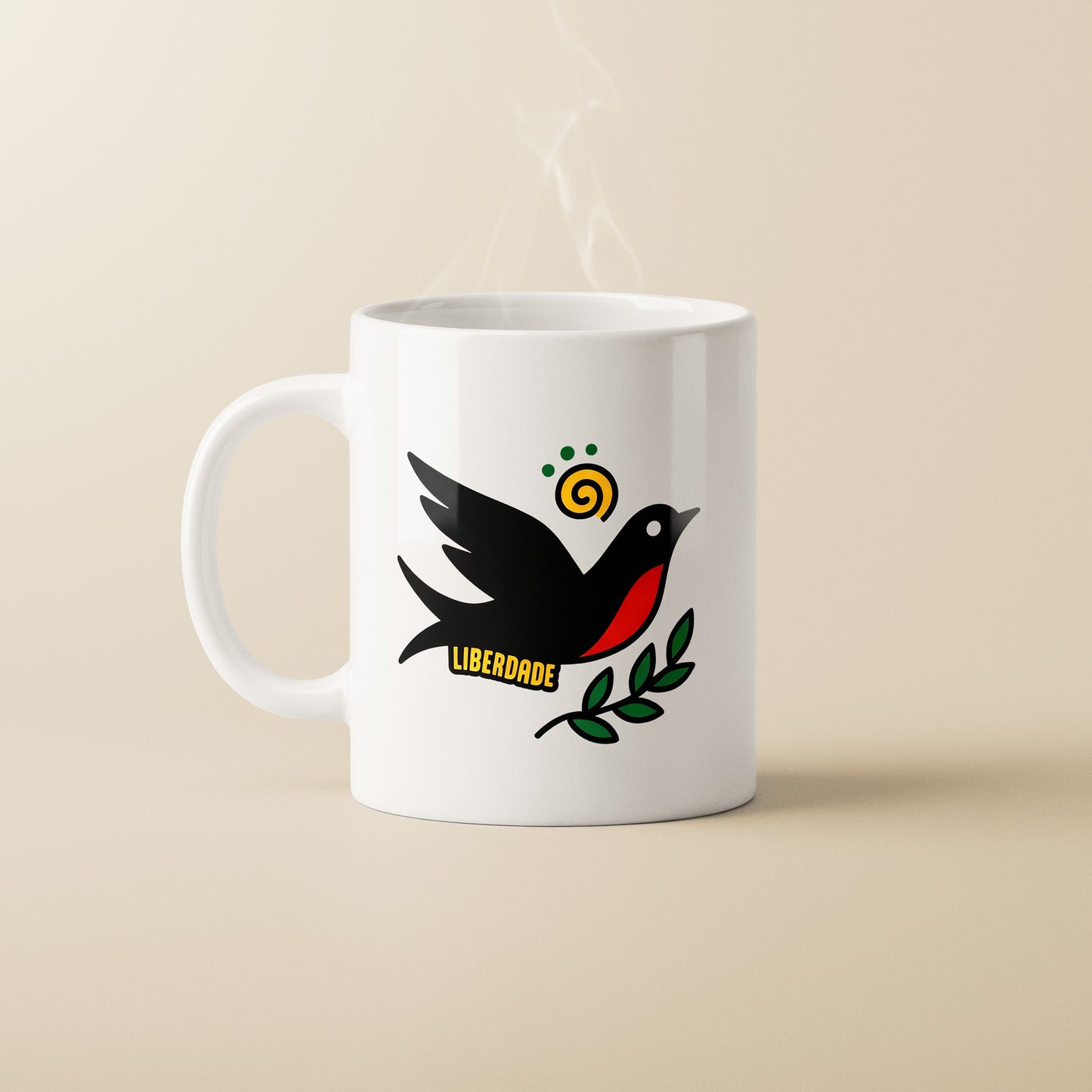 Mug céramique "Hirondelle Liberdade"