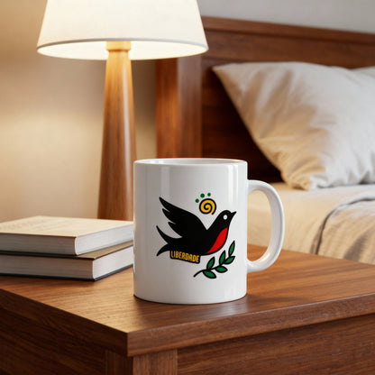Mug céramique "Hirondelle Liberdade"