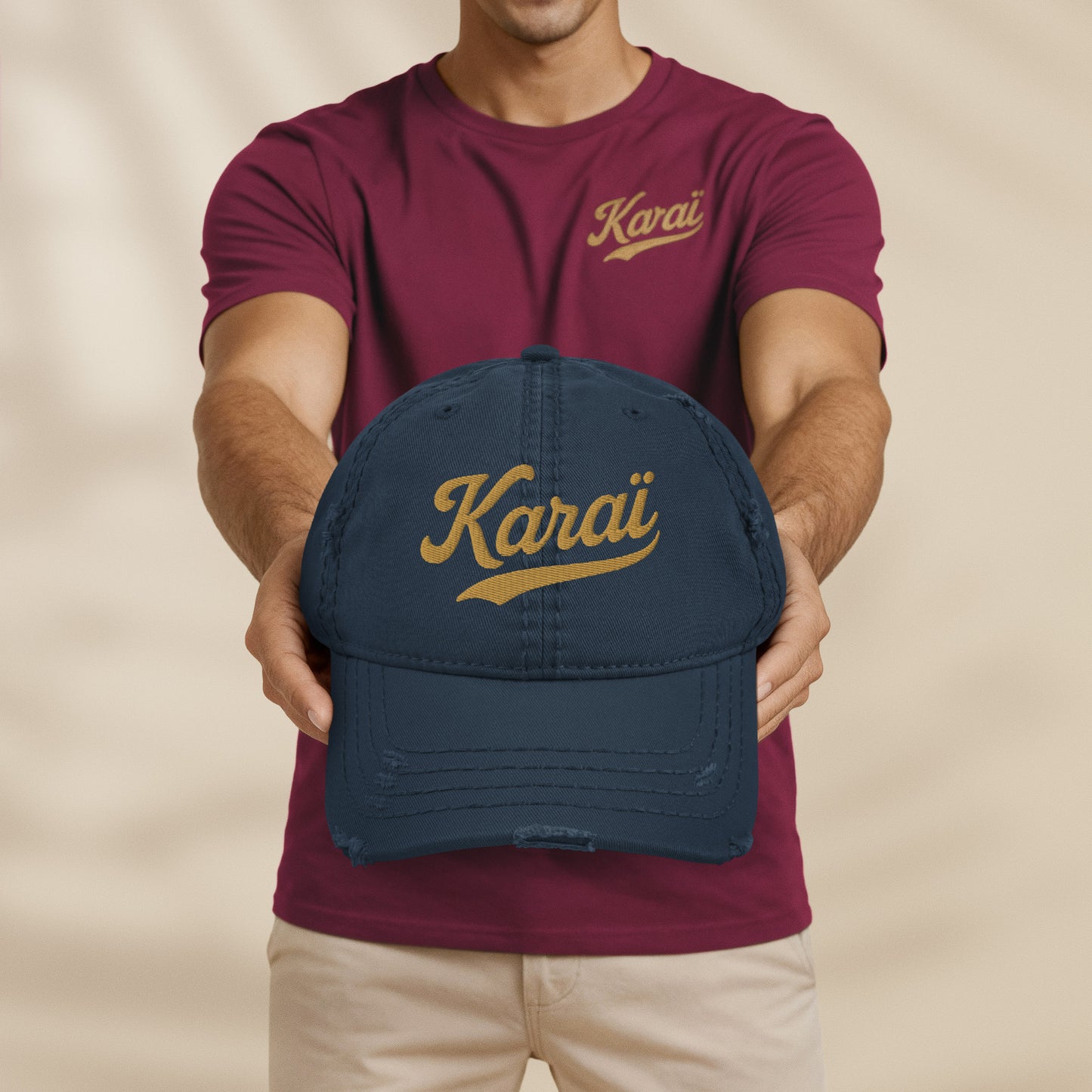 Pack brodé Karaï  - T-shirt + Casquette