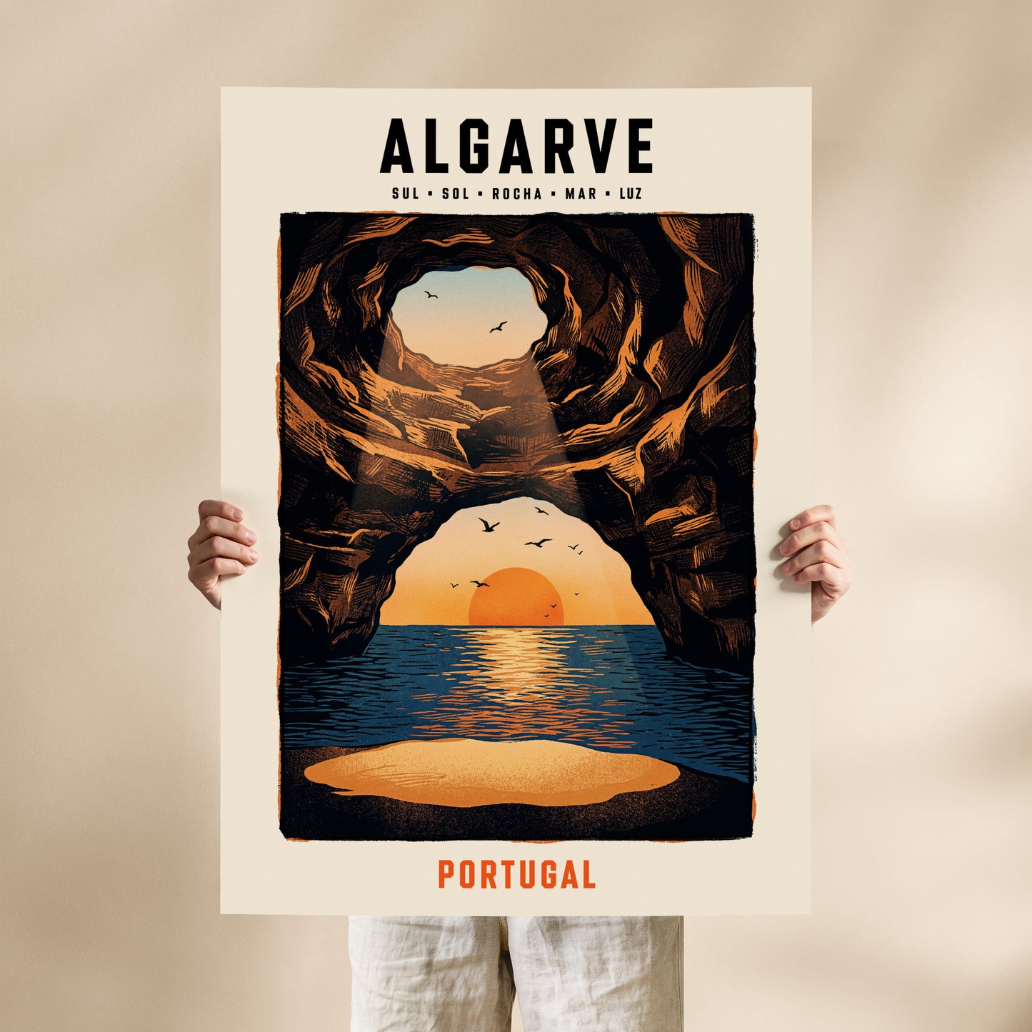 Poster Algarve format 70x100 cm affiche portugaise TifoArt