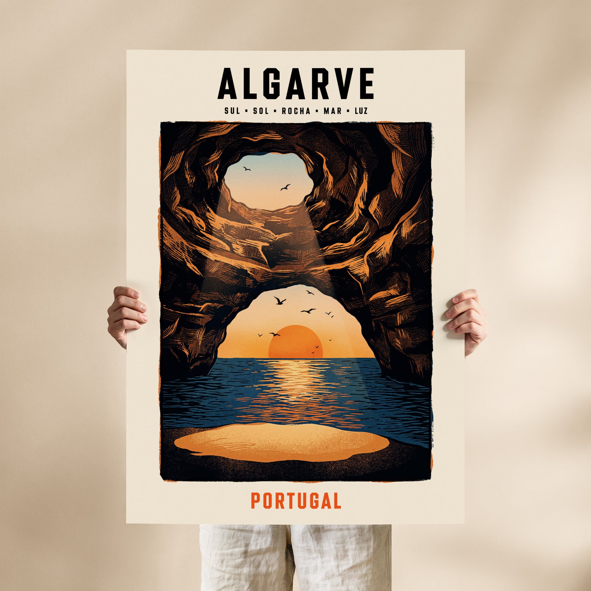 Poster Algarve format 70x100 cm affiche portugaise TifoArt