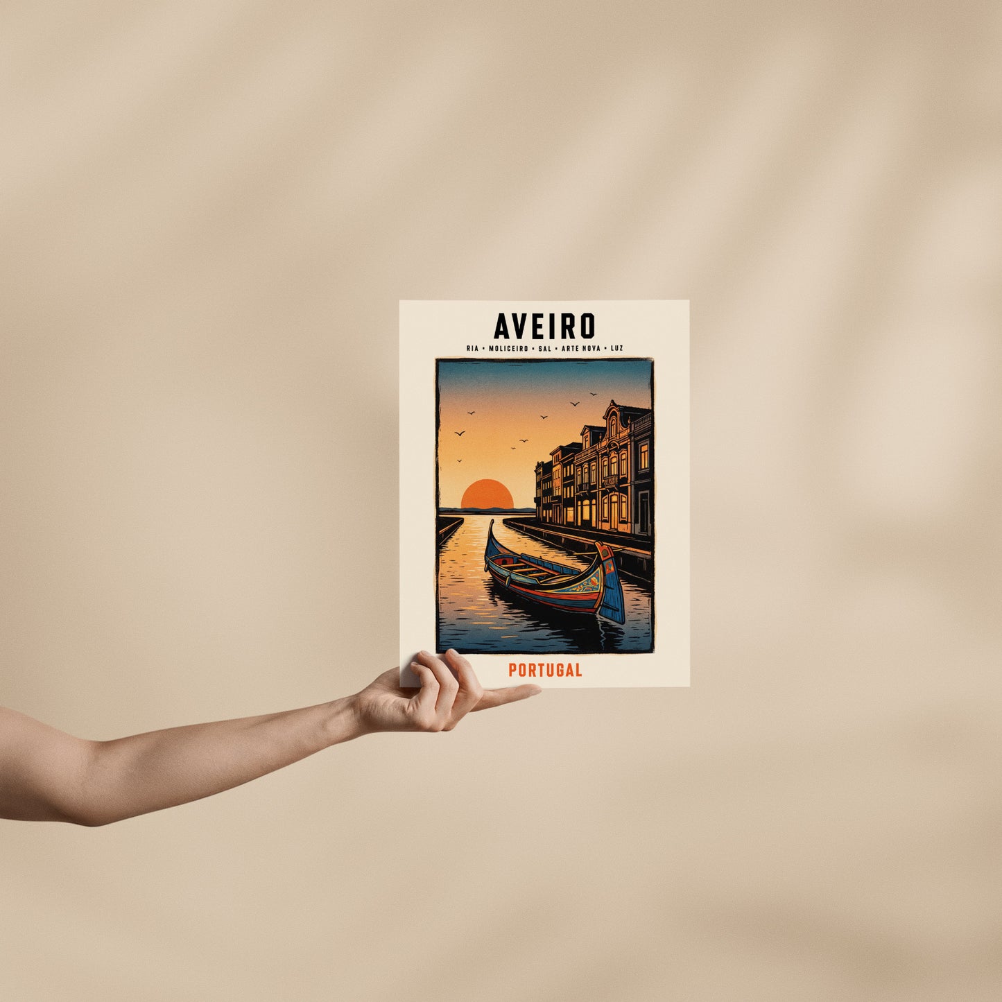 Poster Aveiro format 30x40 cm affiche portugaise TifoArt