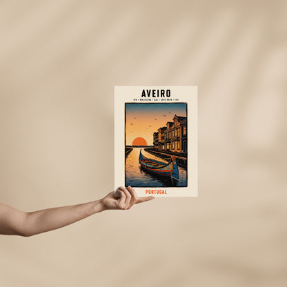 Poster Aveiro format 30x40 cm affiche portugaise TifoArt