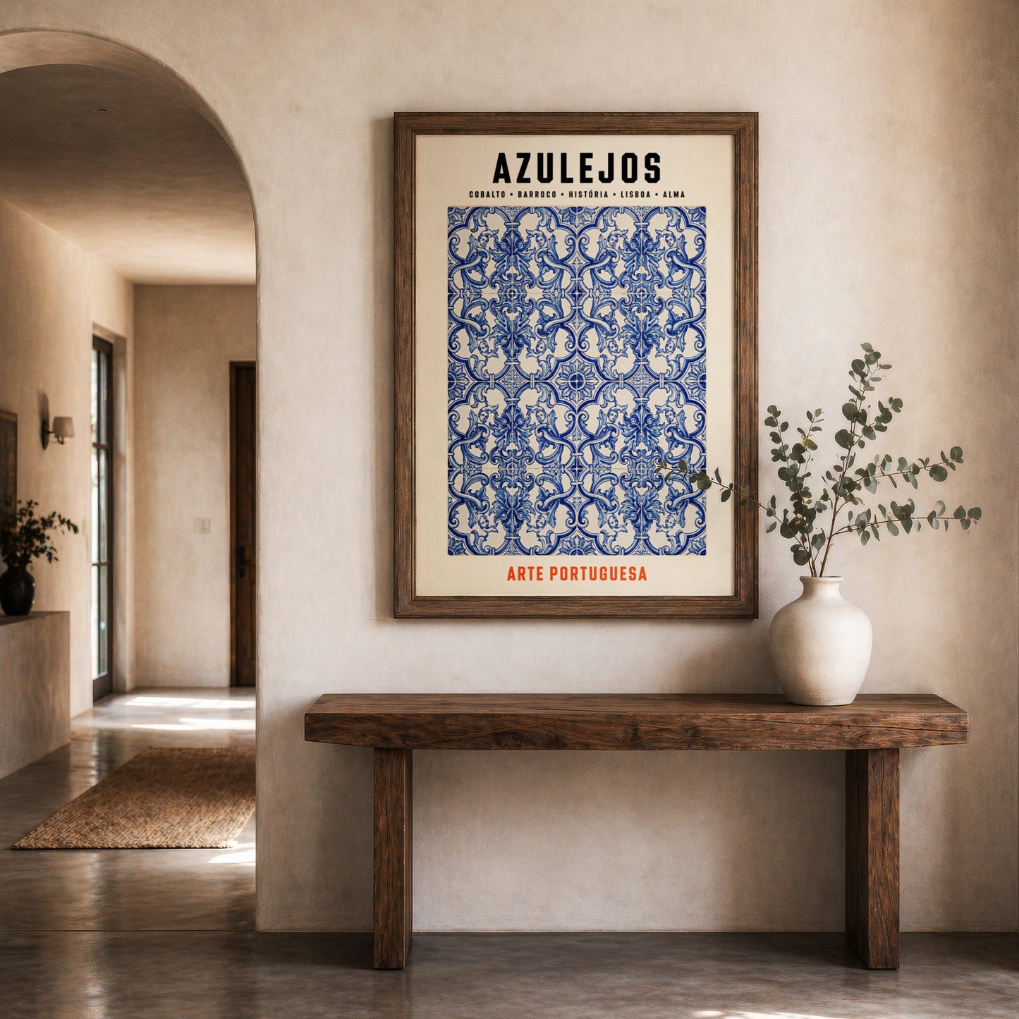 Poster Azulejos encadré décoration murale intérieur portugaise TifoArt