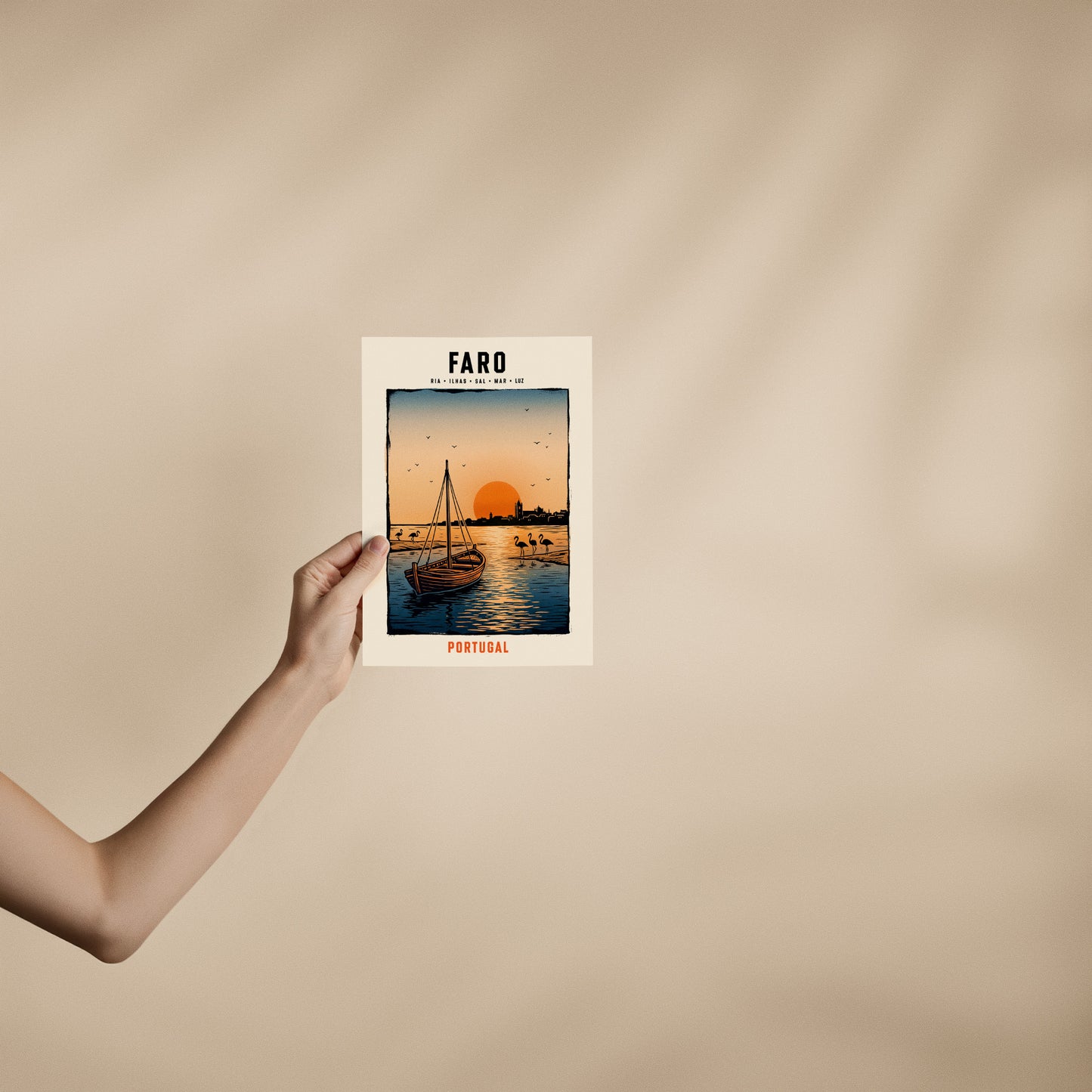 Poster Faro format 21x30 cm affiche portugaise TifoArt
