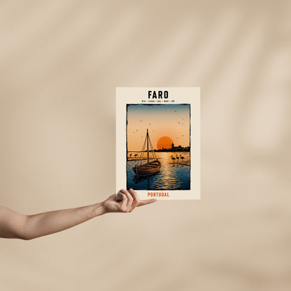 Poster Faro format 30x40 cm affiche portugaise TifoArt