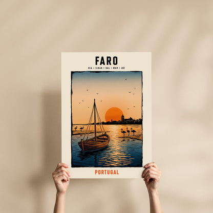 Poster Faro format 50x70 cm affiche portugaise TifoArt