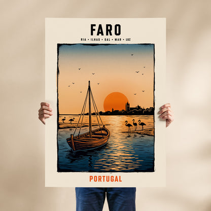 Poster Faro format 70x100 cm affiche portugaise TifoArt