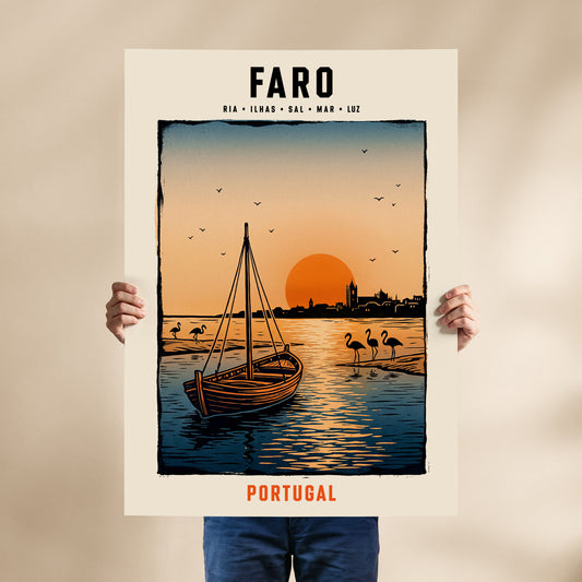 Poster Faro format 70x100 cm affiche portugaise TifoArt