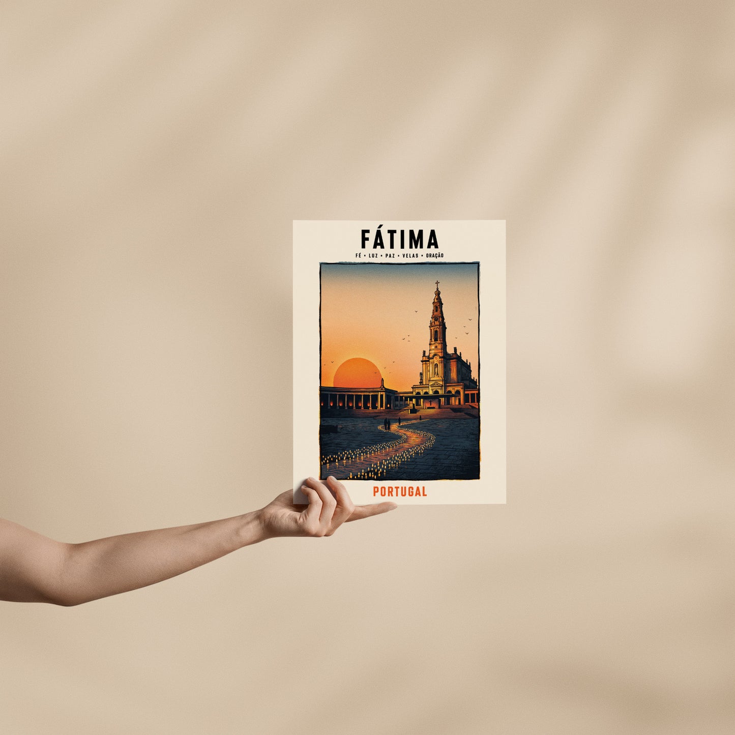 Poster Fátima format 30x40 cm affiche portugaise TifoArt