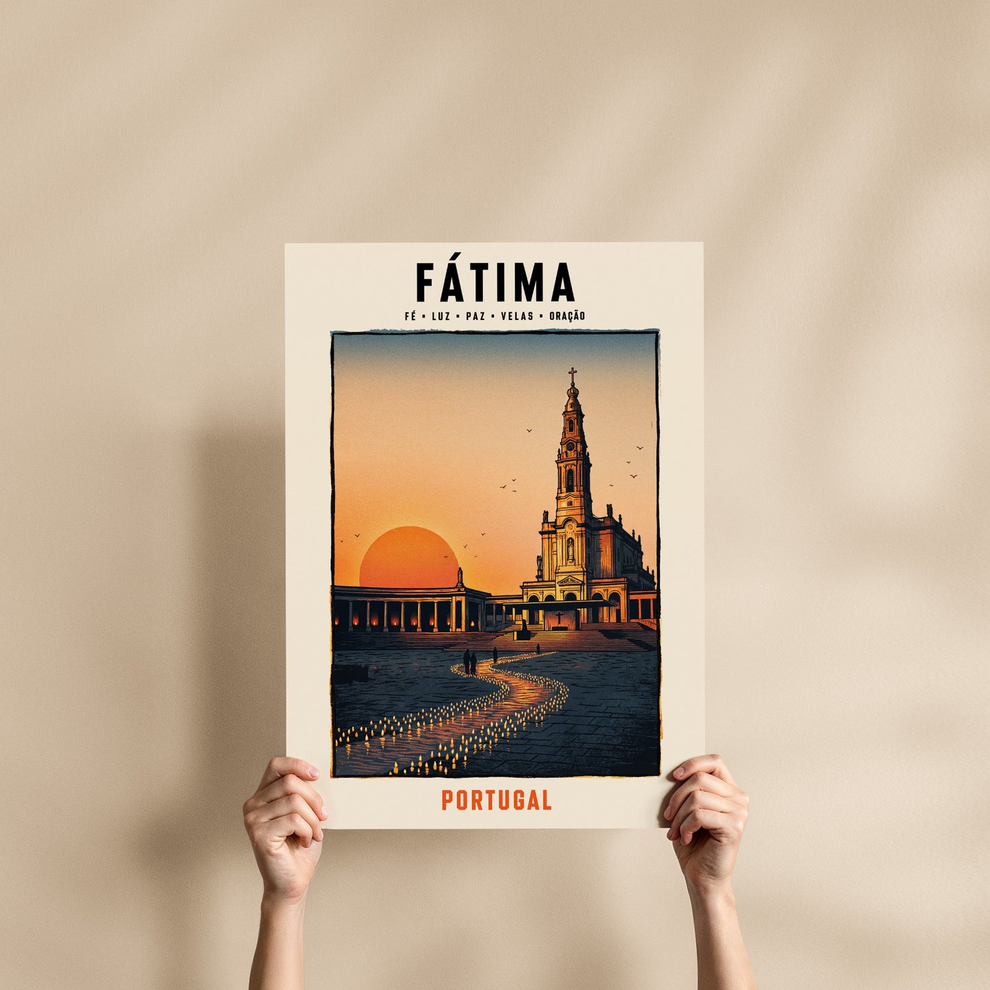 Poster Fátima format 50x70 cm affiche portugaise TifoArt