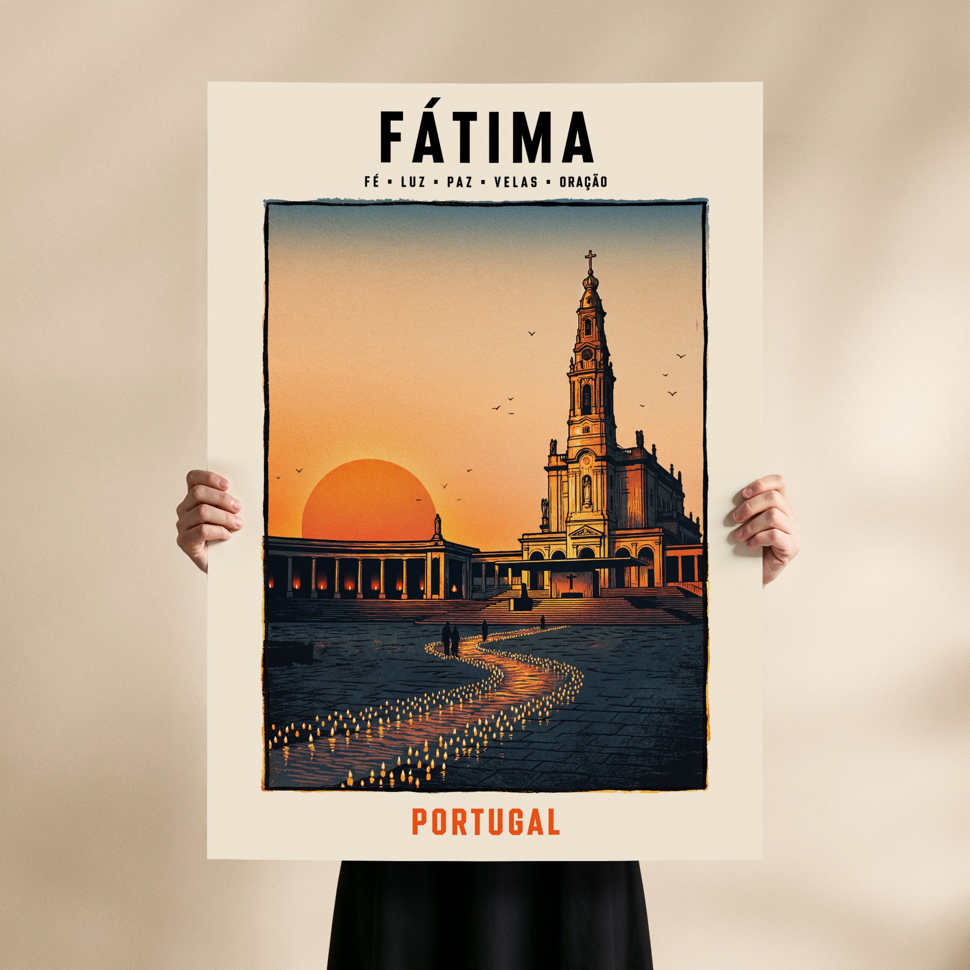 Poster Fátima format 70x100 cm affiche portugaise TifoArt