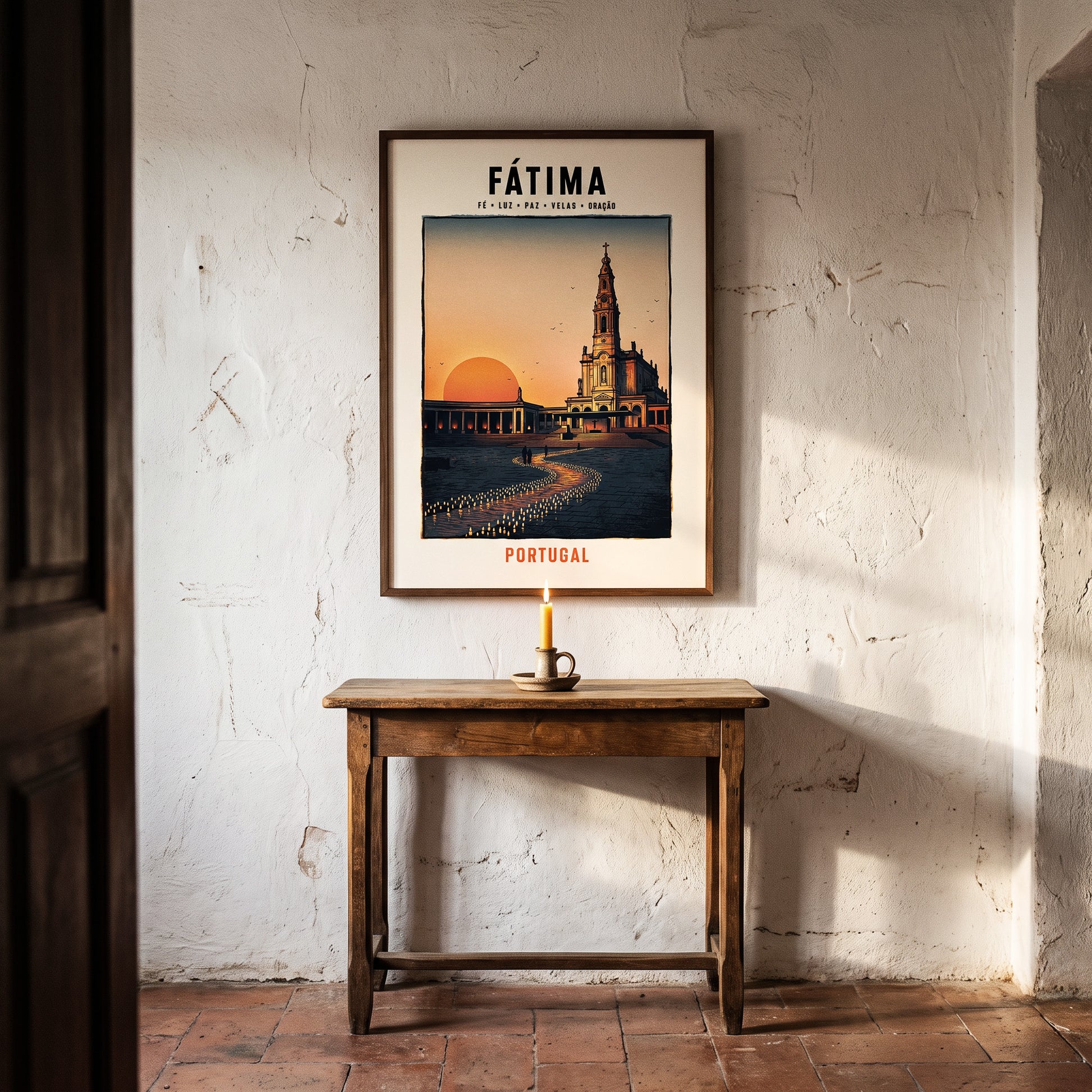 Poster Fátima encadré décoration murale intérieur portugaise TifoArt