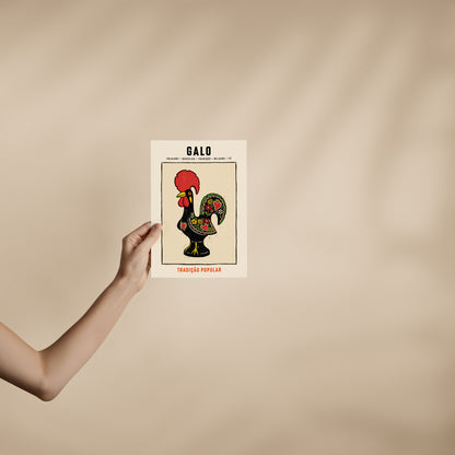Poster Galo de Barcelos format 21x30 cm affiche portugaise TifoArt