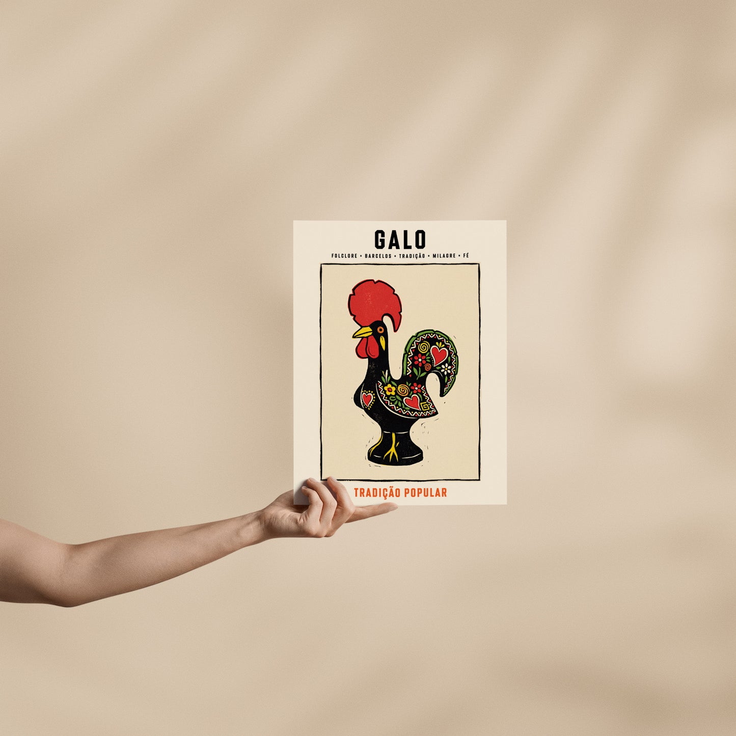 Poster Galo de Barcelos format 30x40 cm affiche portugaise TifoArt