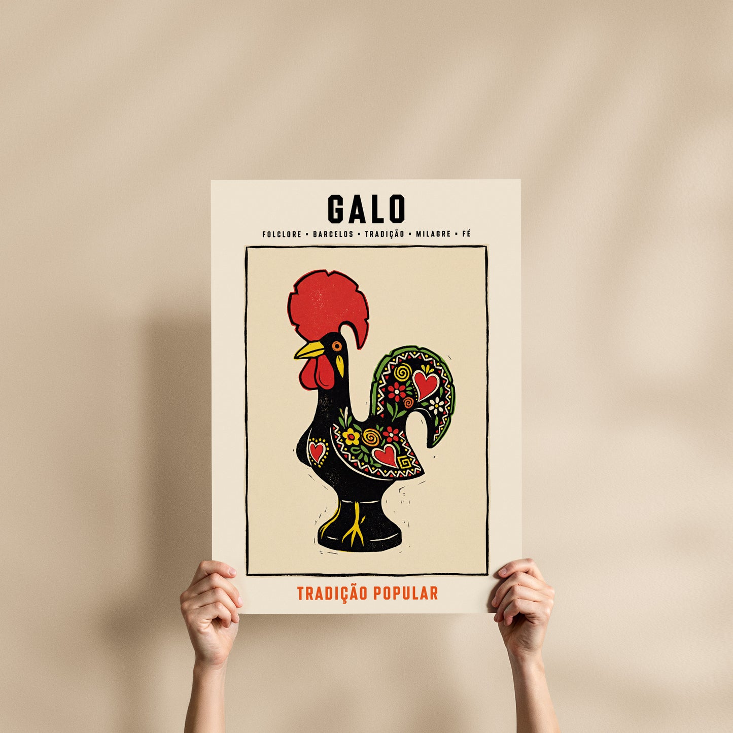 Poster Galo de Barcelos format 50x70 cm affiche portugaise TifoArt