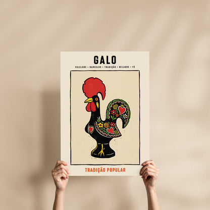 Poster Galo de Barcelos format 50x70 cm affiche portugaise TifoArt