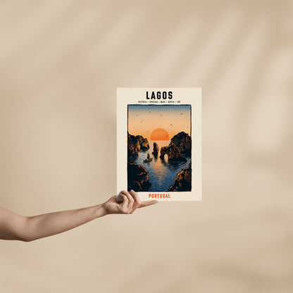 Poster Lagos format 30x40 cm affiche portugaise TifoArt