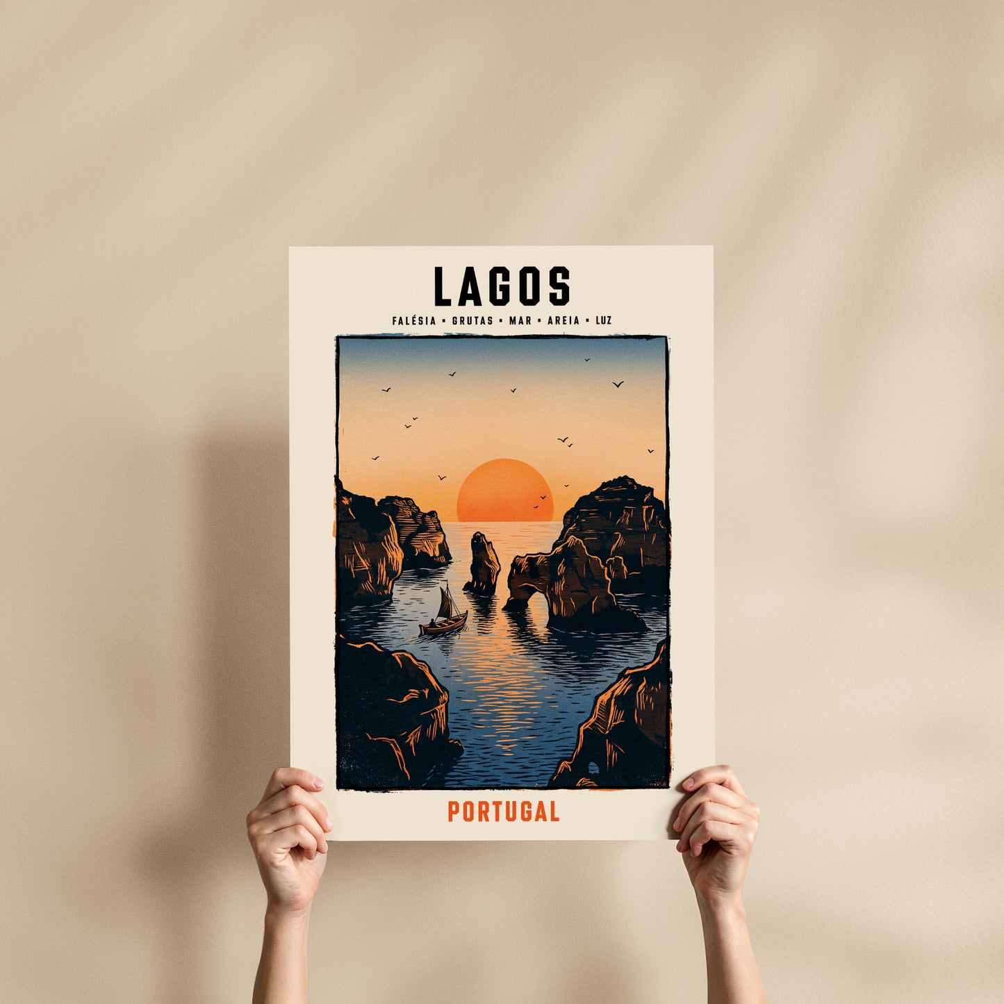 Poster Lagos format 50x70 cm affiche portugaise TifoArt
