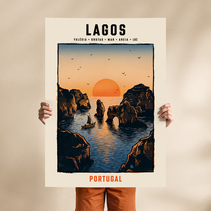 Poster Lagos format 70x100 cm affiche portugaise TifoArt