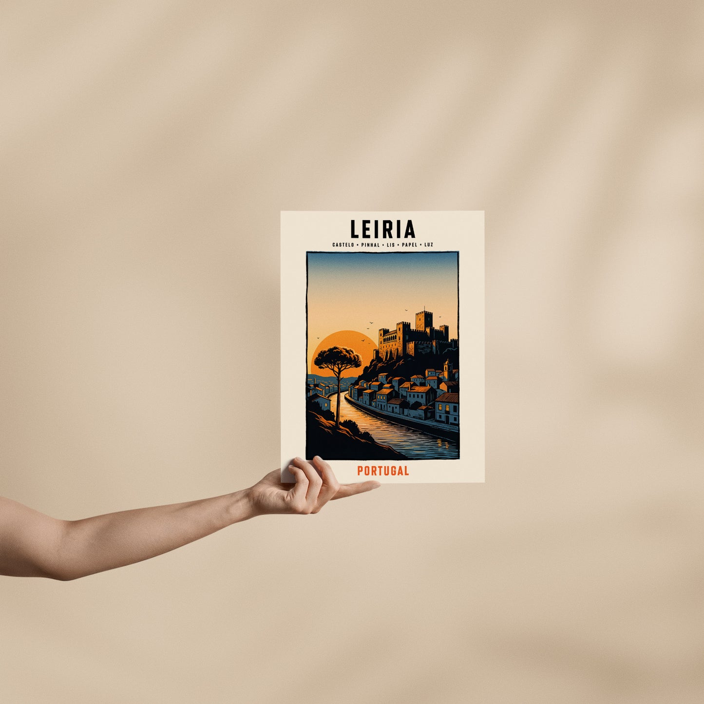 Poster Leiria format 30x40 cm affiche portugaise TifoArt