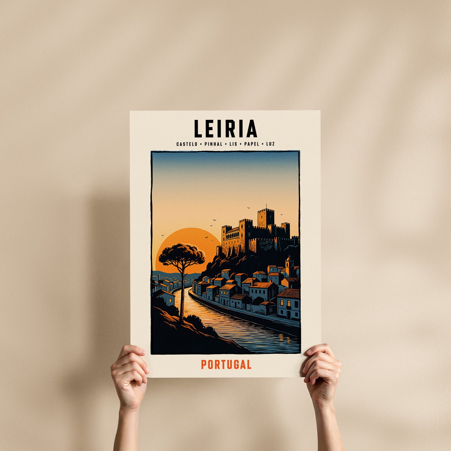 Poster Leiria format 50x70 cm affiche portugaise TifoArt