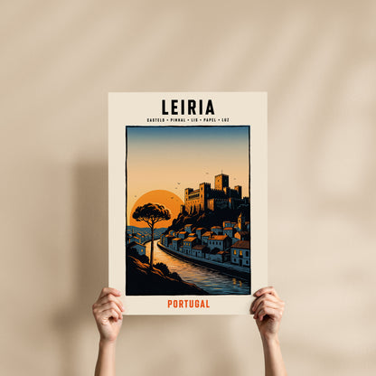Poster Leiria format 50x70 cm affiche portugaise TifoArt